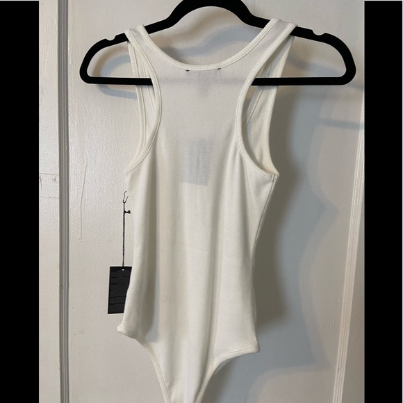 NWT basic white button up bodysuit - Picture 2 of 2